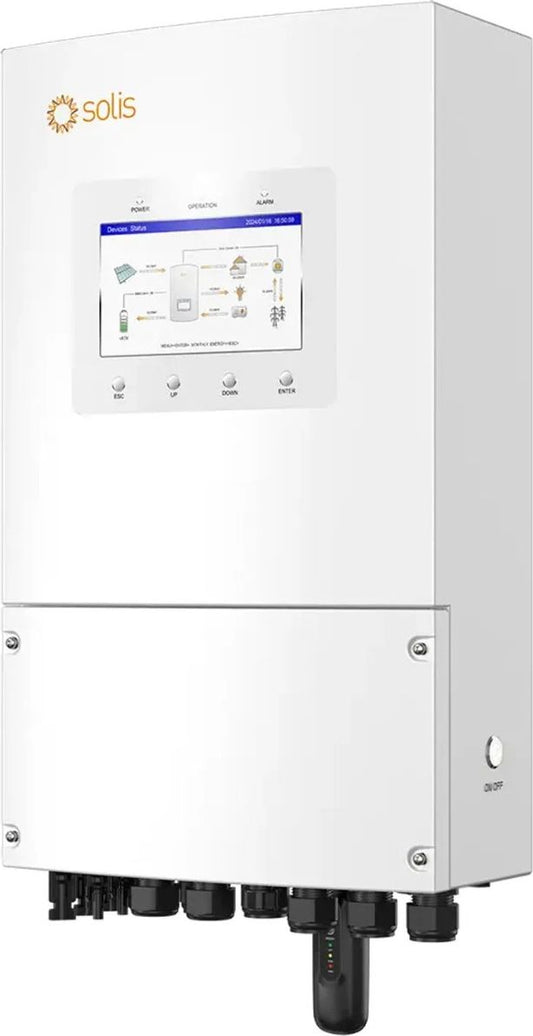 Vienfāzes hibrīda 5 kW inventors Solis S6-EH1P5K-L-PLUS 5kW 1Ph / Hybrid